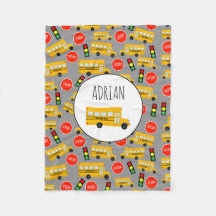 Gult School Buss stoppskylt Traffic Ljus Mönster