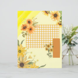 Gult scrapbookpapper