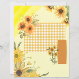 Gult scrapbookpapper