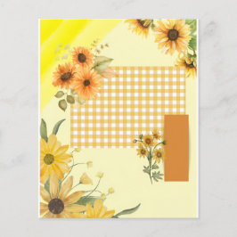Gult scrapbookpapper flygblad