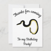 Gult Sea snake Lycklig B-day