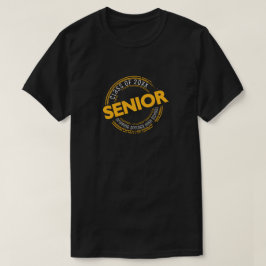 Gult Senior Class of Distress Badge T Shirt