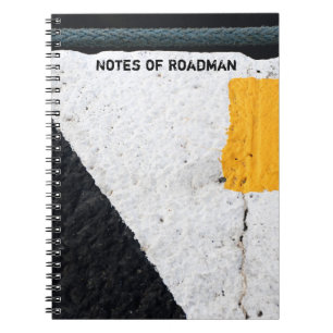 GULT SHAPE Notes of Roadman Notebook Anteckningsbok Med Spiral