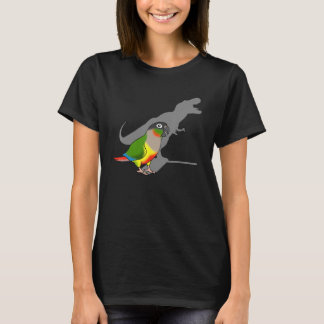 Gult Sided Conure T-rex Funny Dinosaur Parrot Bi T Shirt