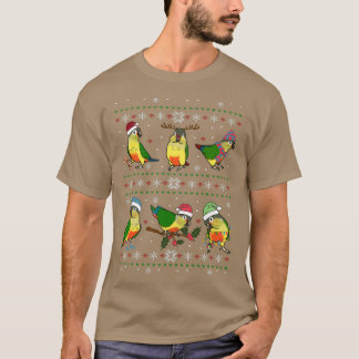 Gult sido conure Ugly jul T Shirt