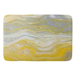 Gult & Silver Abstrakt Bath Mat Badrumsmatta