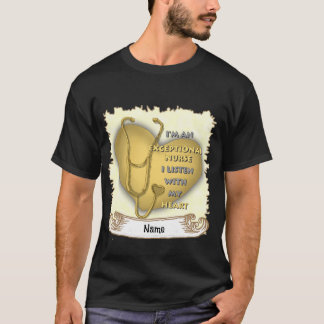 Gult Sjuksköterska med exceptionell hjärtsjukdom T Shirt