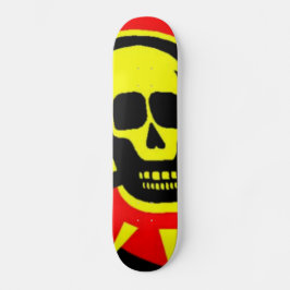 Gult Skull Skateboard Bräda 19,5 Cm