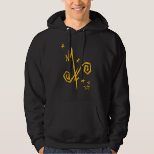 Gult - skyltad tröja hoodie