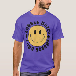 Gult Smile Smiling Ansikte Välj Lycklig Happity M T Shirt