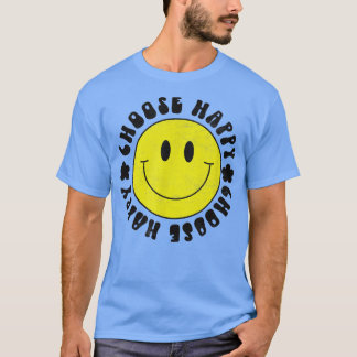 Gult Smile Smiling Ansikte Välj Lycklig Happity M T Shirt
