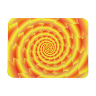 Gult Snakeskin Spiral Magnet