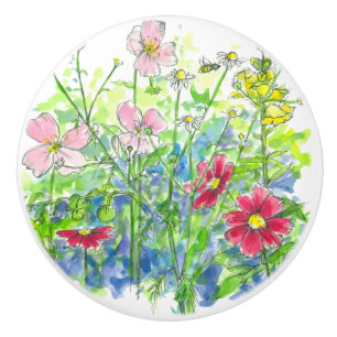 Gult Snapdraons Honungsbin Cosmos Knopp