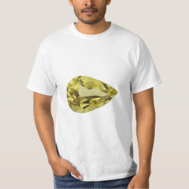 Gult Snurklippt T Shirt