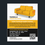 Gult Soffa - Försäljning av möbellager Flygblad<br><div class="desc">Gult Soffa - Försäljningsannonsering för möbelbutiker via Affärskortet Store.</div>