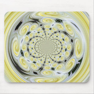 Gult Soft Cloud Swirl Mousepad Musmatta