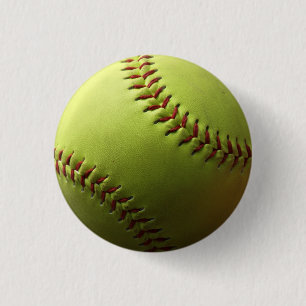 Gult Softball - enkelt Knapp