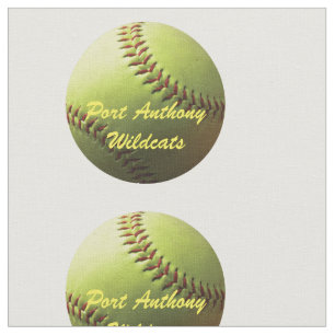 Gult Softball Team Namn Tyg
