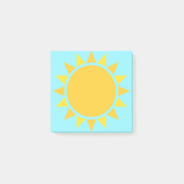 Gult Sol Emoji Post-it Block