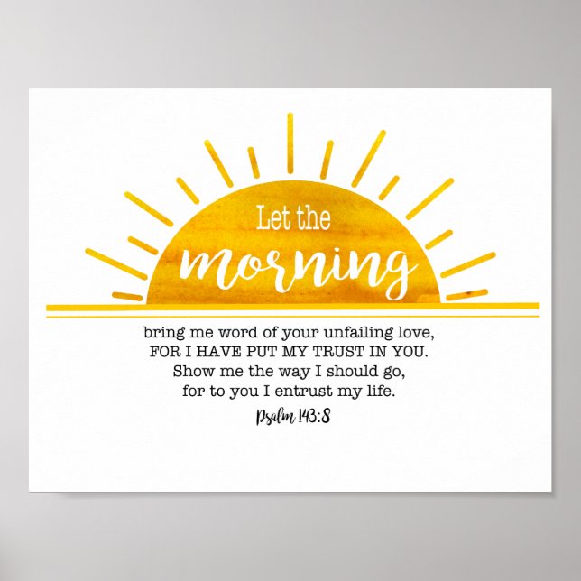 Gult Sol Psalm Poster (Framsidan)