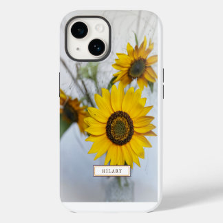 Gult Solblommor Anpassningsbar iphone case