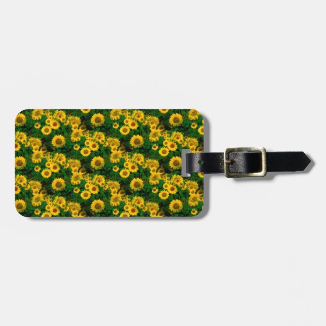 gult solblommor bagagebricka (Horisontell Framsida)