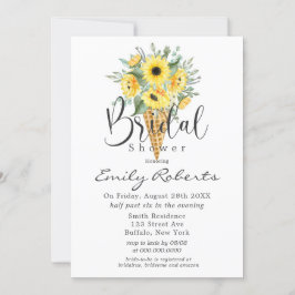 Gult Solblommor Ice Cream Cone Möhippa Inbjudningar