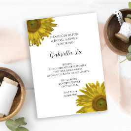 Gult Solblommor Möhippa Inbjudningar