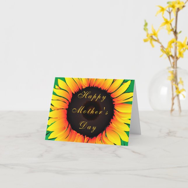 Gult Solblommor Mors dag Card Kort (Gul blomma)