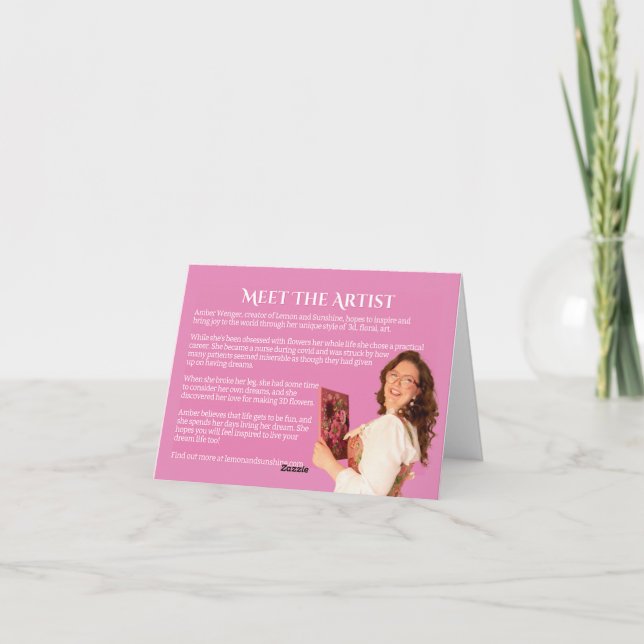 Gult Solblommor på Rosans bakgrund Tack Kort (Baksida)