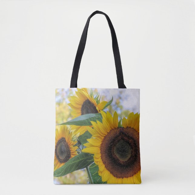 Gult solblommor - tote tygkasse (Framsida)