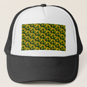 gult solblommor truckerkeps