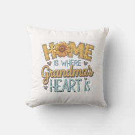 Gult Solros Blå himmel Morma's Heart Design Kudde