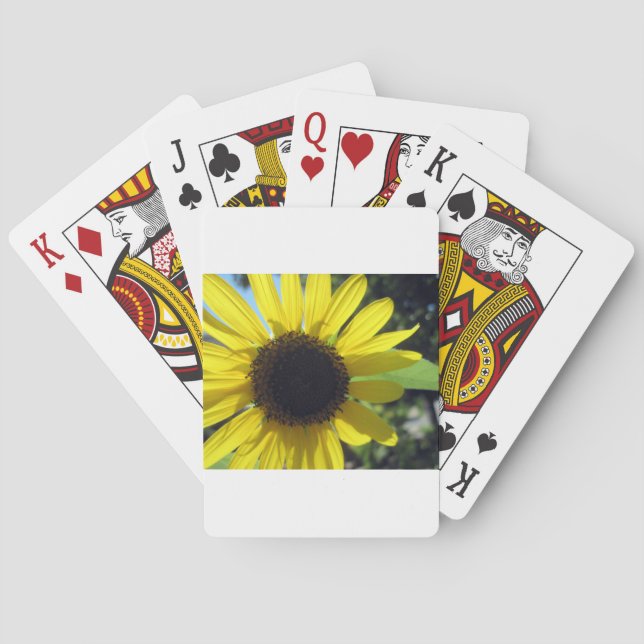 Gult Solros Casinokort (Baksidan)