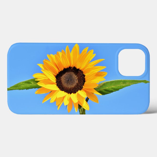 Gult Solros iphone case (Baksida (horisontell))
