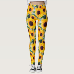 Gult Solros Leggings
