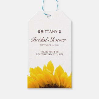 Gult Solros Namn Skriptmodern Möhippa Presentetikett