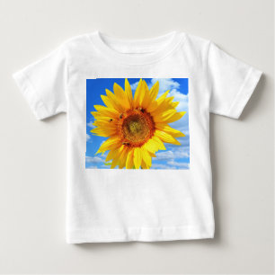 Gult Solros och bin Baby T-Shirt