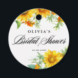 Gult Solros och Sea Buckthorn Möhippa Gåvor Etiketter<br><div class="desc">Lägg till en varm och strålande beröring i möhippan med dessa färgstarka taggar för solros och havskräfta. Den mjuka blommigten är ett komplement till fallande, trädgårdsodlade och boho-temedda firande. Du kan lägga till en egen ordalydelse för att anpassa varje märkre till evenemanget. De här möhipporna är perfekter för att fästa...</div>