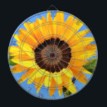 Gult Solros på Blå himmel Dart Board Darttavla<br><div class="desc">Fotbollar med Gult Solros mot Sol på Blå himmel - Sommardag - Fotoblomma - Du kan också anpassa - Välj / lägg till ditt unika foto - Bild / Text - Namn / Färg / Storlek / mer - Gör Speciell gåva - Ändra storlek och flytta eller ta bort eller...</div>