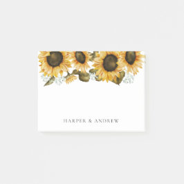 Gult Solros Post-it Block