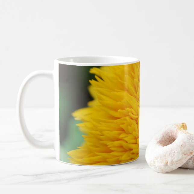 Gult Solrosblankkaffe Kaffemugg (Med munk)