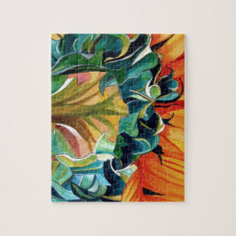 Gult Solrosfärgsoriginalfärgning Pussel