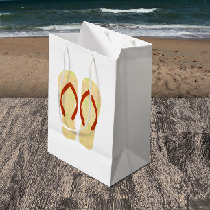 Gult Sommar Beach Party Flinflip flops Gift Bag
