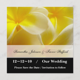 Gult Sommar spara datumet