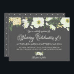 Gult Söt Anemones Blommigt Bröllbjudan Inbjudningar<br><div class="desc">Anpassadets bröllopsinbjudan med gult och vit anemon på grått bakgrund,  perfekt för sommar och vår bröllop. Det här är en del av en bröllop-svit - matchande artiklar finns tillgängliga.</div>