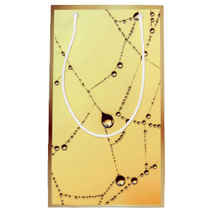 Gult spindelnät presentväska