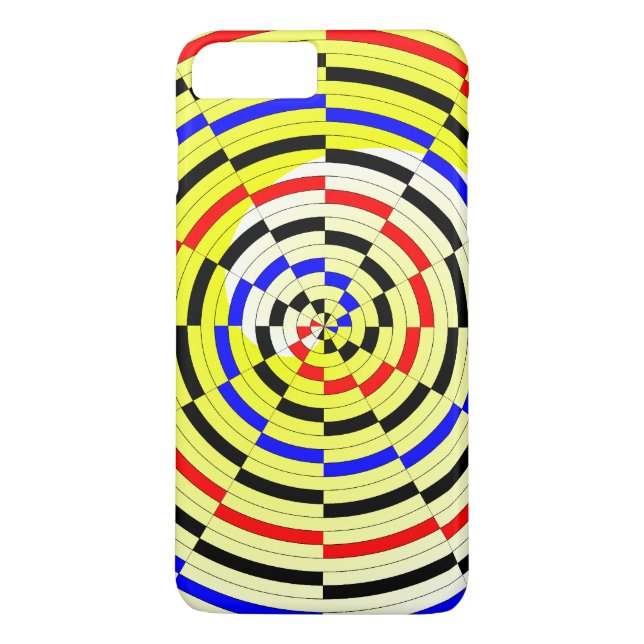 Gult Spiral av Kenneth Yoncich Case-Mate iPhone Skal (Baksida)