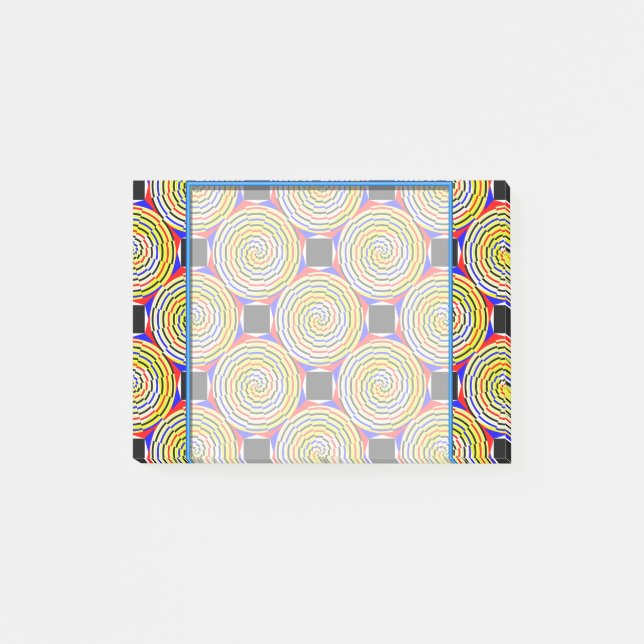 Gult Spiral av Kenneth Yoncich Post-it Block (Framsida)