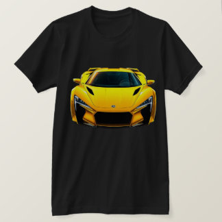 Gult sportbil t shirt